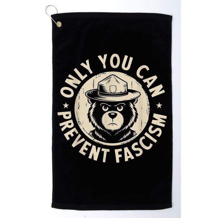 Only You Can Prevent Fascism Bear Golf Towel
