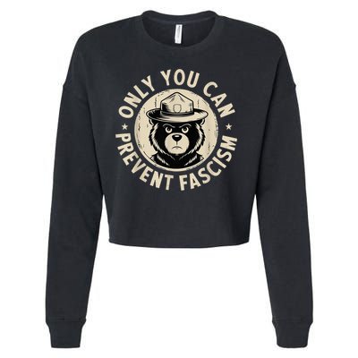 Only You Can Prevent Fascism Bear Cropped Pullover Crew