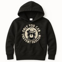 Only You Can Prevent Fascism Bear Kids Hoodie