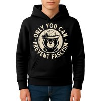 Only You Can Prevent Fascism Bear Kids Hoodie