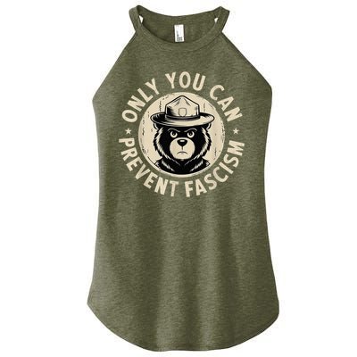 Only You Can Prevent Fascism Bear Women's Perfect Tri Rocker Tank