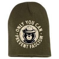 Only You Can Prevent Fascism Bear Short Acrylic Beanie