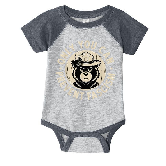 Only You Can Prevent Fascism Bear Infant Baby Jersey Bodysuit