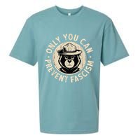 Only You Can Prevent Fascism Bear Sueded Cloud Jersey T-Shirt