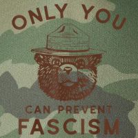 Only You Can Prevent Fascism Bear Legacy Tie Dye Trucker Hat