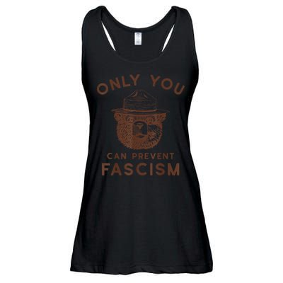Only You Can Prevent Fascism Bear Ladies Essential Flowy Tank