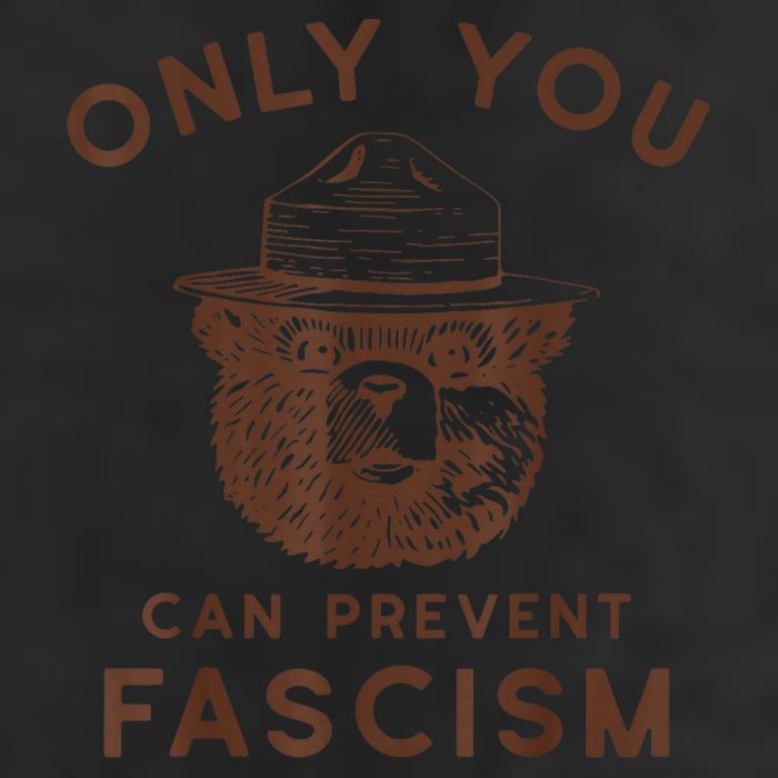 Only You Can Prevent Fascism Bear Trucker Hat