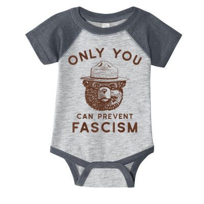 Only You Can Prevent Fascism Bear Infant Baby Jersey Bodysuit