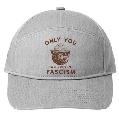 Only You Can Prevent Fascism Bear 7-Panel Snapback Hat