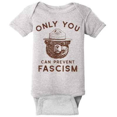 Only You Can Prevent Fascism Bear Baby Bodysuit