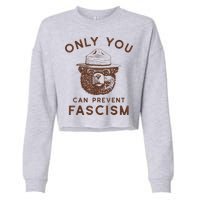 Only You Can Prevent Fascism Bear Cropped Pullover Crew