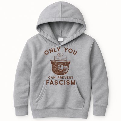 Only You Can Prevent Fascism Bear Kids Hoodie