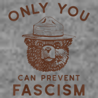 Only You Can Prevent Fascism Bear Wool Snapback Cap