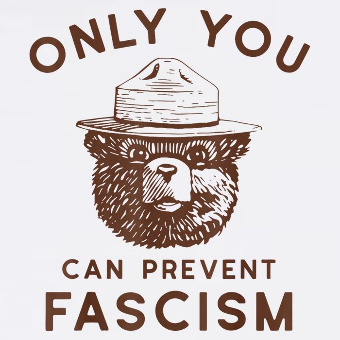 Only You Can Prevent Fascism Bear Garment-Dyed Sweatshirt