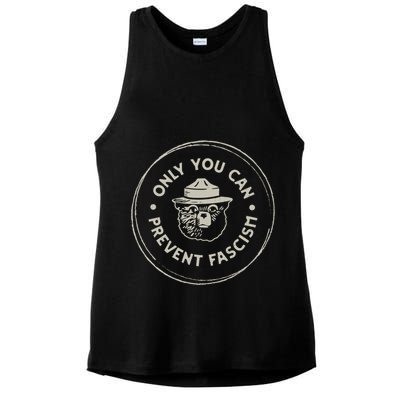 Only You Can Prevent Fascism Ladies PosiCharge Tri-Blend Wicking Tank