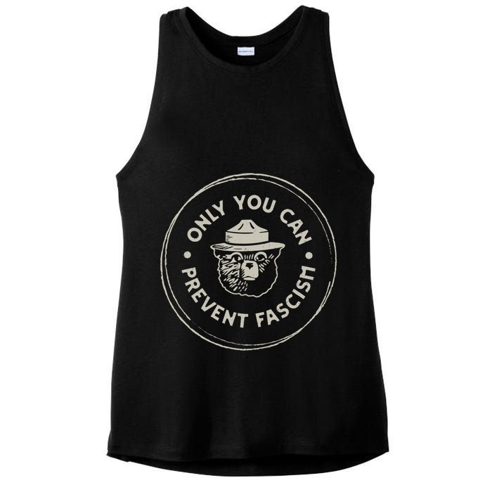Only You Can Prevent Fascism Ladies PosiCharge Tri-Blend Wicking Tank