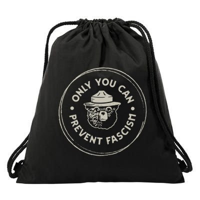 Only You Can Prevent Fascism Drawstring Bag