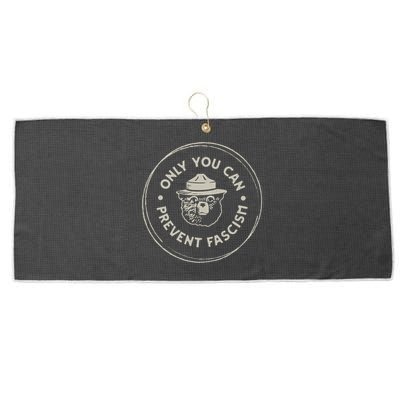 Only You Can Prevent Fascism Large Microfiber Waffle Golf Towel