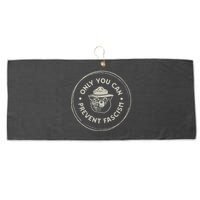 Only You Can Prevent Fascism Large Microfiber Waffle Golf Towel