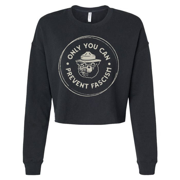 Only You Can Prevent Fascism Cropped Pullover Crew
