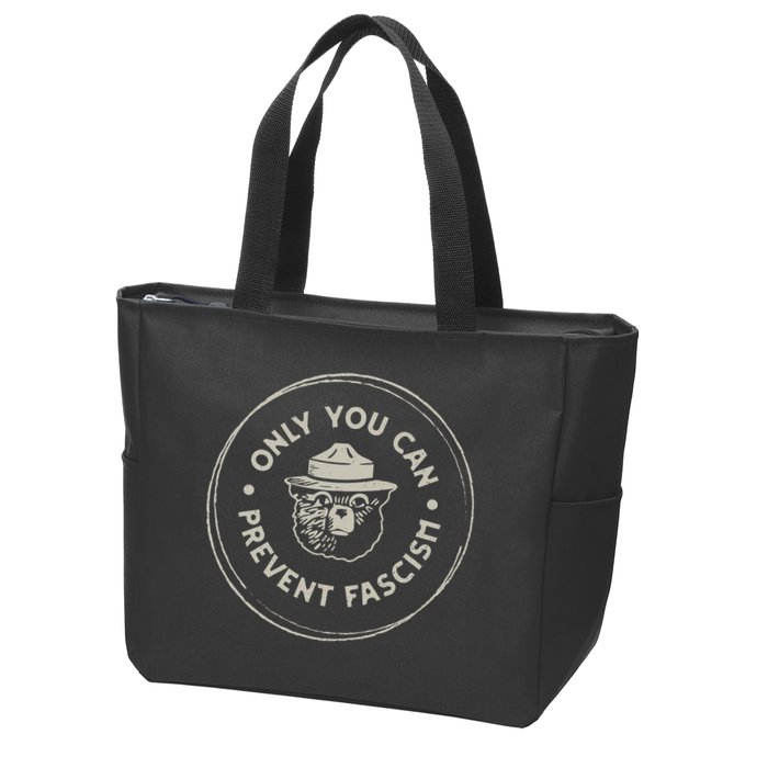 Only You Can Prevent Fascism Zip Tote Bag