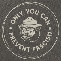 Only You Can Prevent Fascism Cotton Canvas Backpack