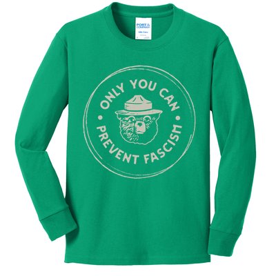 Only You Can Prevent Fascism Kids Long Sleeve Shirt