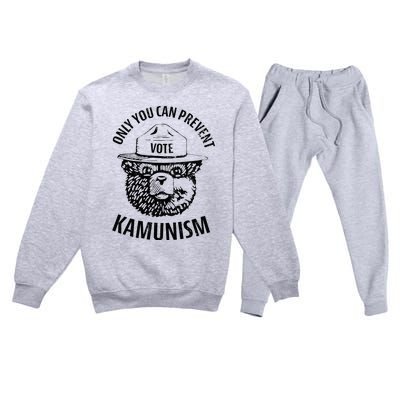 Only You Can Prevent Kamunism Communism Premium Crewneck Sweatsuit Set