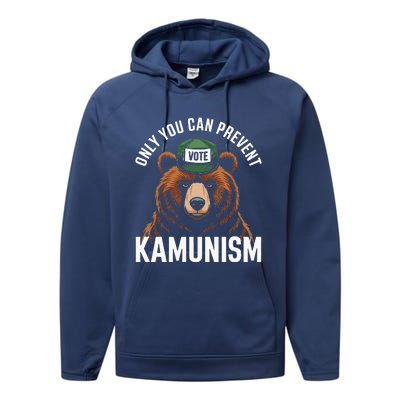 Only You Can Prevent Kamunism Performance Fleece Hoodie