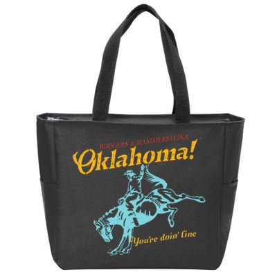 Oklahoma! “You’Re Doin’ Fine” Zip Tote Bag