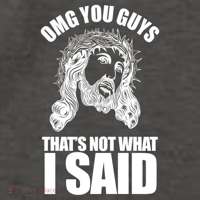 Omg You Guys That Not What I Said Funny Jesus Vector Backpack