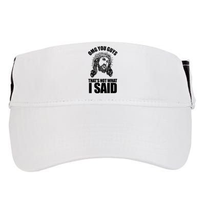 Omg You Guys That Not What I Said Funny Jesus Adult Drive Performance Visor