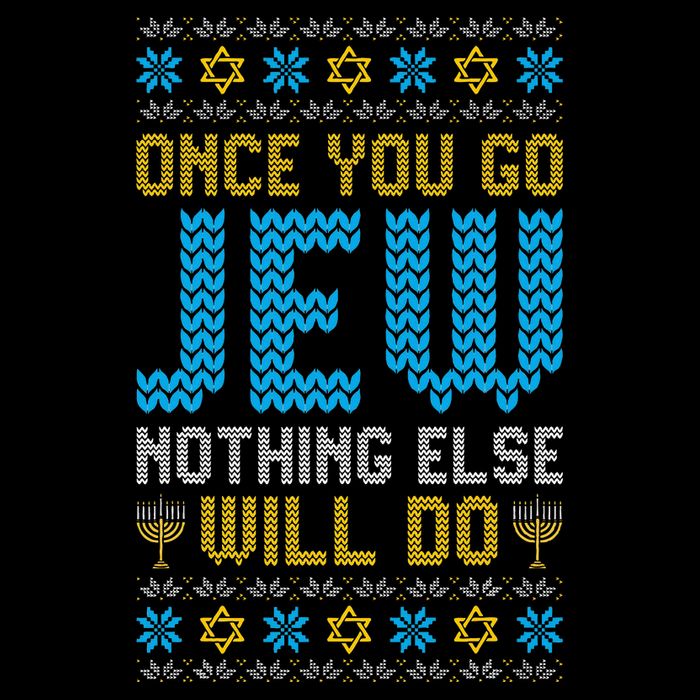 Once You Go Jew Nothing Else Will Do Jewish Hanukkah Pajama 16 in Basic Backpack