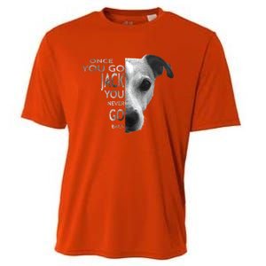 Once You Go Jack Russell Terrier Cute Gift Dog Lover Gift Funny Gift Cooling Performance Crew T-Shirt