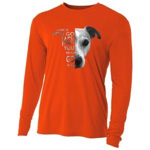 Once You Go Jack Russell Terrier Cute Gift Dog Lover Gift Funny Gift Cooling Performance Long Sleeve Crew