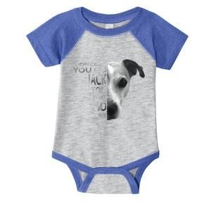 Once You Go Jack Russell Terrier Cute Gift Dog Lover Gift Funny Gift Infant Baby Jersey Bodysuit