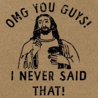 Omg You Guys I Never Said That Christian Relegious Omg You Guys I Never Sa Cotton Canvas Backpack