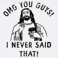 Omg You Guys I Never Said That Christian Relegious Omg You Guys I Never Sa Apron