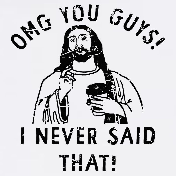 Omg You Guys I Never Said That Christian Relegious Omg You Guys I Never Sa Apron