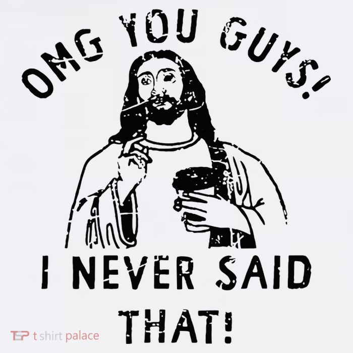 Omg You Guys I Never Said That Christian Relegious Omg You Guys I Never Sa Sustainable Bucket Hat