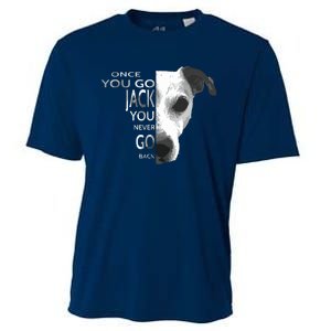 Once You Go Jack Russell Terrier Shirts Gift For Dog Lover Cooling Performance Crew T-Shirt