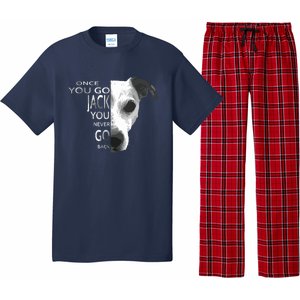 Once You Go Jack Russell Terrier Shirts Gift For Dog Lover Pajama Set