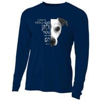 Once You Go Jack Russell Terrier Shirts Gift For Dog Lover Cooling Performance Long Sleeve Crew