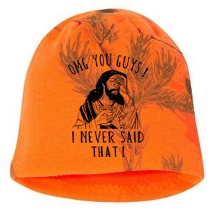 Omg You Guys I Never Said That Funny Sarcastic Quote Kati - Camo Knit Beanie