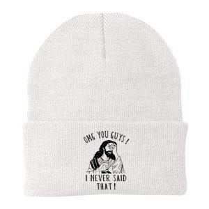 Omg You Guys I Never Said That Funny Sarcastic Quote Knit Cap Winter Beanie