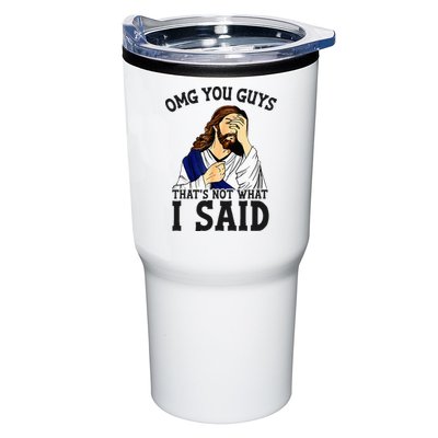 Omg You Guys ThatS Not WhatS I Said Jesus Tumbler