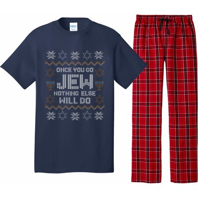 Once You Go Jew Nothing Else Will Do Jewish Shabbat Hanukkah Pajama Set