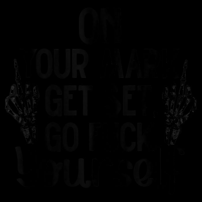 On Your Mark Get Set Go Fuck Yourself Cropped Pullover Crew