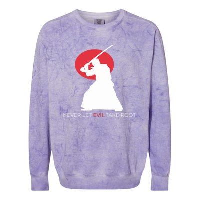 Otoya Yamaguchi Never Let Evil Take Root Colorblast Crewneck Sweatshirt