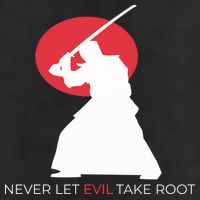 Otoya Yamaguchi Never Let Evil Take Root 7 Panel Mesh Trucker Snapback Hat
